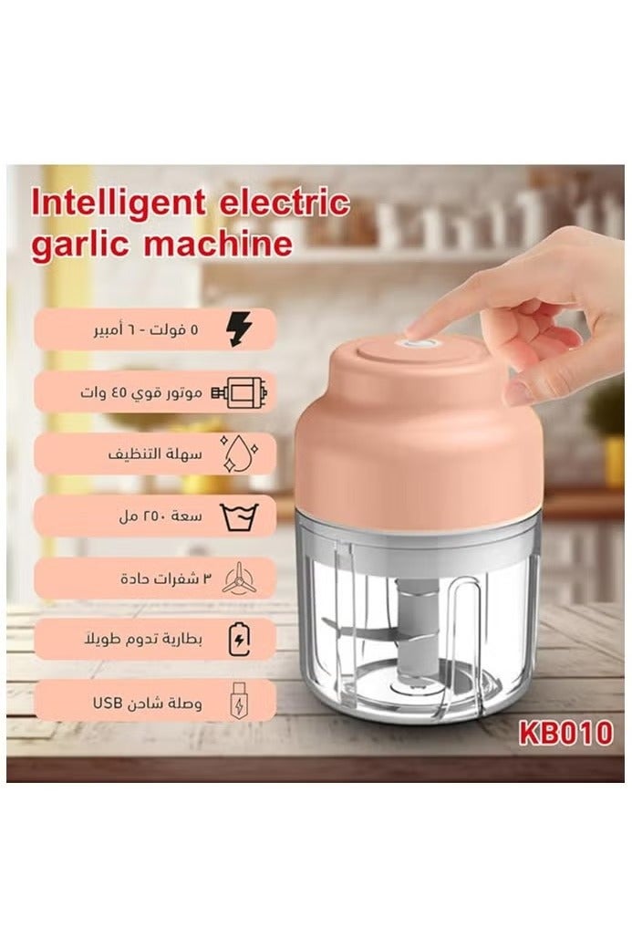 Chopper Electric Garlic Machine 250ML Mini Chopper 3 Blades  - Image 2