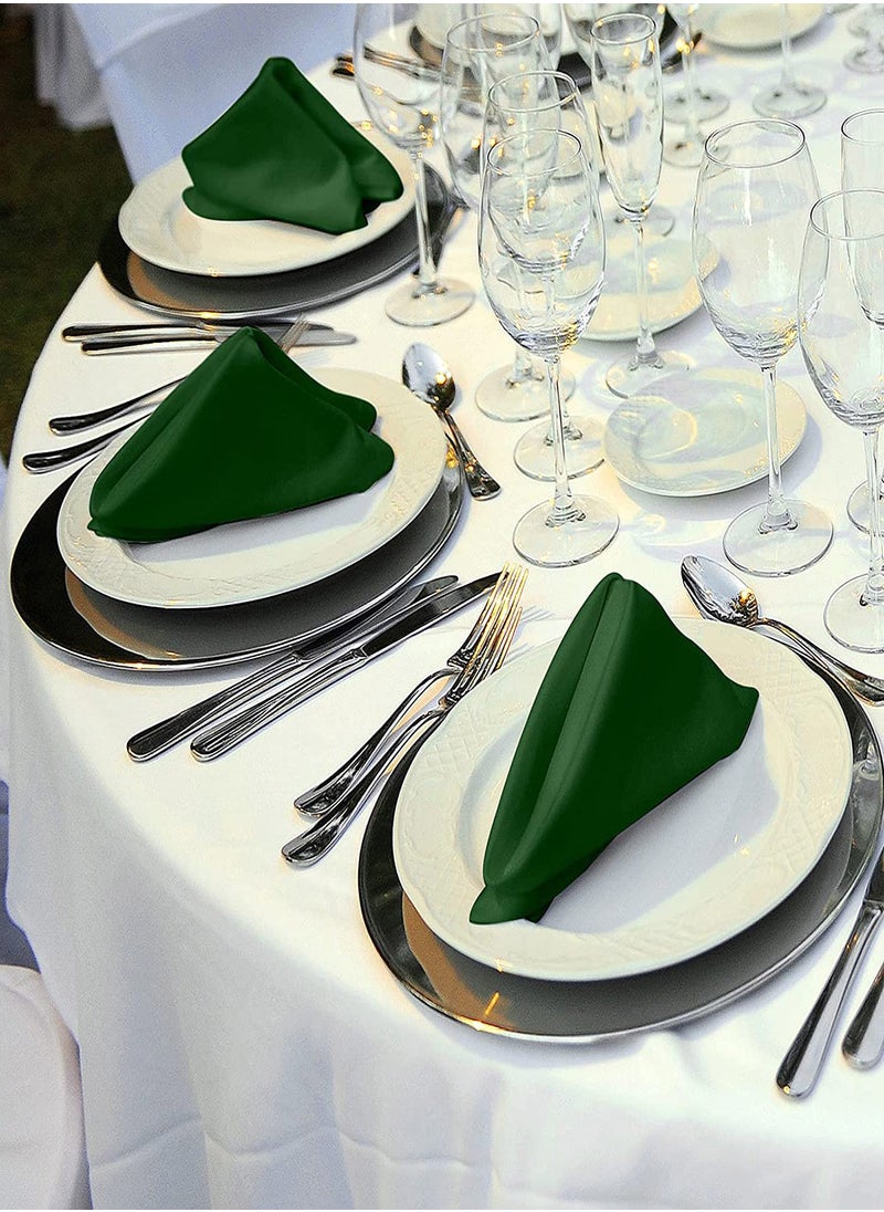 Generic - Elegant Satin Square Napkins Set of 10, 17x17" Soft and Smooth Fabric for Dinner, Weddings, and Parties, Washable and Reusable Dinner Napkins - Image 1