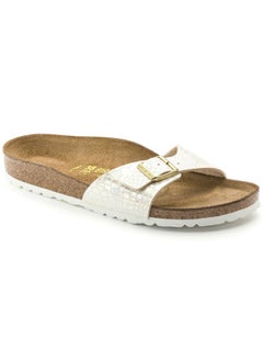 BIRKENSTOCK Madrid Narrow Shiny Snake Cream  - Image 1