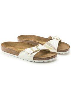 BIRKENSTOCK Madrid Narrow Shiny Snake Cream  - Image 2