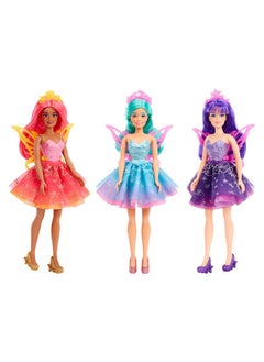 MGA Entertainment MGA Entertainment Dream Ella Color Change Surprise Fairies Celestial Series Doll - Yasmin Sun Inspired Fairy with Iridescent Sparkly Wings & Purple Hair, Great Gift, for Kids Ages 3, 4, 5+ (585121)  - Image 2