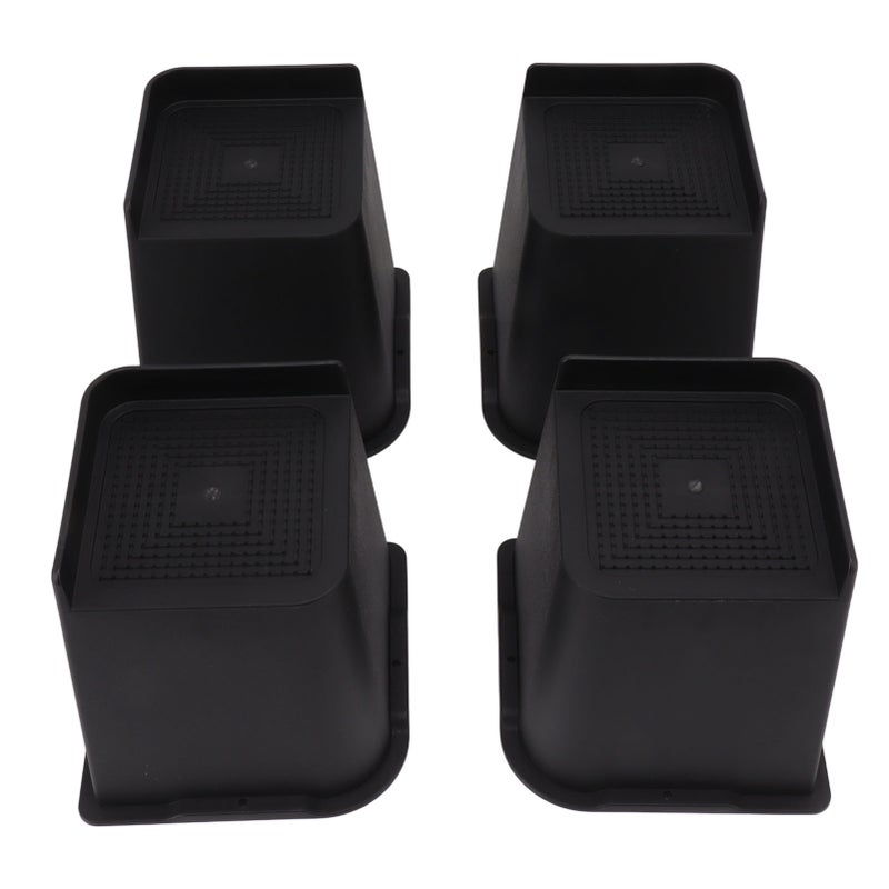 4Pcs Furniture Riser 6in Heavy Duty Slip Proof ABS Bed Rise Lift Block for Chair Sofa - Image 5
