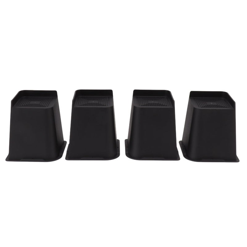 4Pcs Furniture Riser 6in Heavy Duty Slip Proof ABS Bed Rise Lift Block for Chair Sofa - Image 1