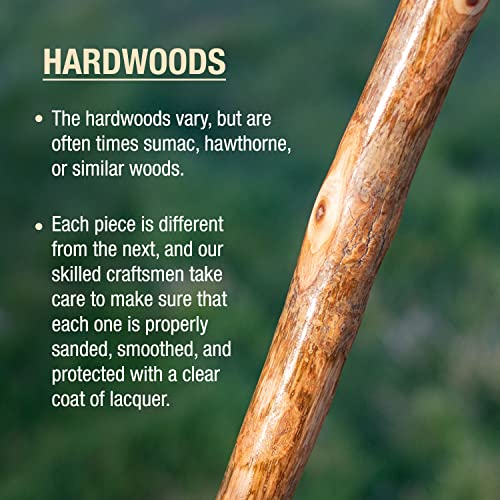 Brazos Rustic Wood Walking Stick Hardwood Traditional Style Handle for Men Women Made in The USA 48 - Image 5