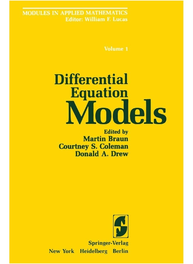 Differential Equation Models 