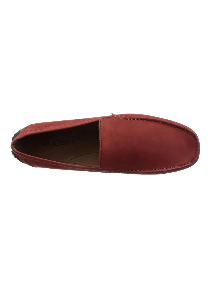 RUOSH Mens Loafer Slip on Driving Comfort Leather Work Office Formal Occasion Party Casual Wear Italian Design Anti Skid Padded Insole Fashion Premium Shoes