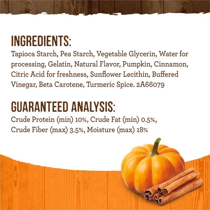 Merrick Fresh Kisses Natural Dental Chews, Treats Infused with Pumpkin and Cinnamon for Tiny Dogs 5-15 Lbs - 21 oz. Bag - Image 5