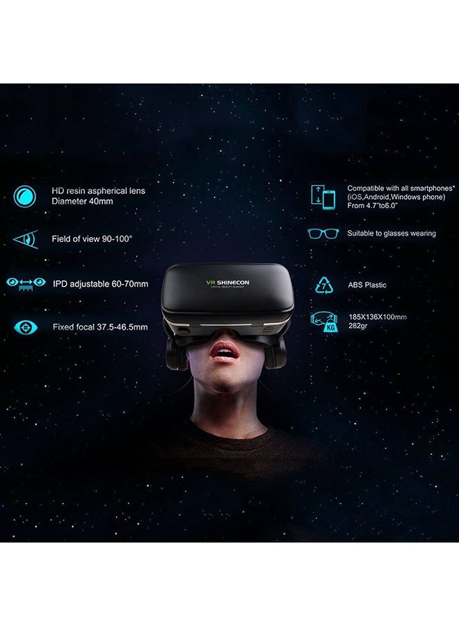 G04E Virtual Reality 3D Glasses Black - Image 5