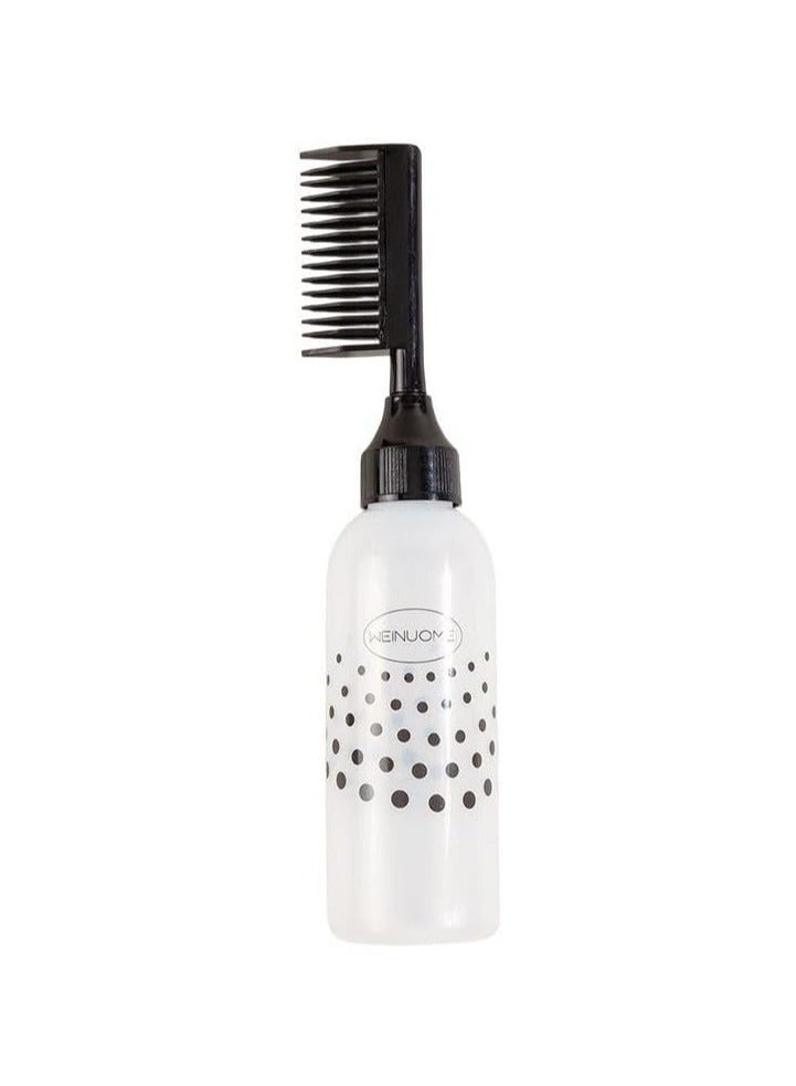 Generic Hair Dye Brush with Bottle – For Mixing and Applying Dye to Hair and Roots – Ideal for Salons – Black Color - Image 1