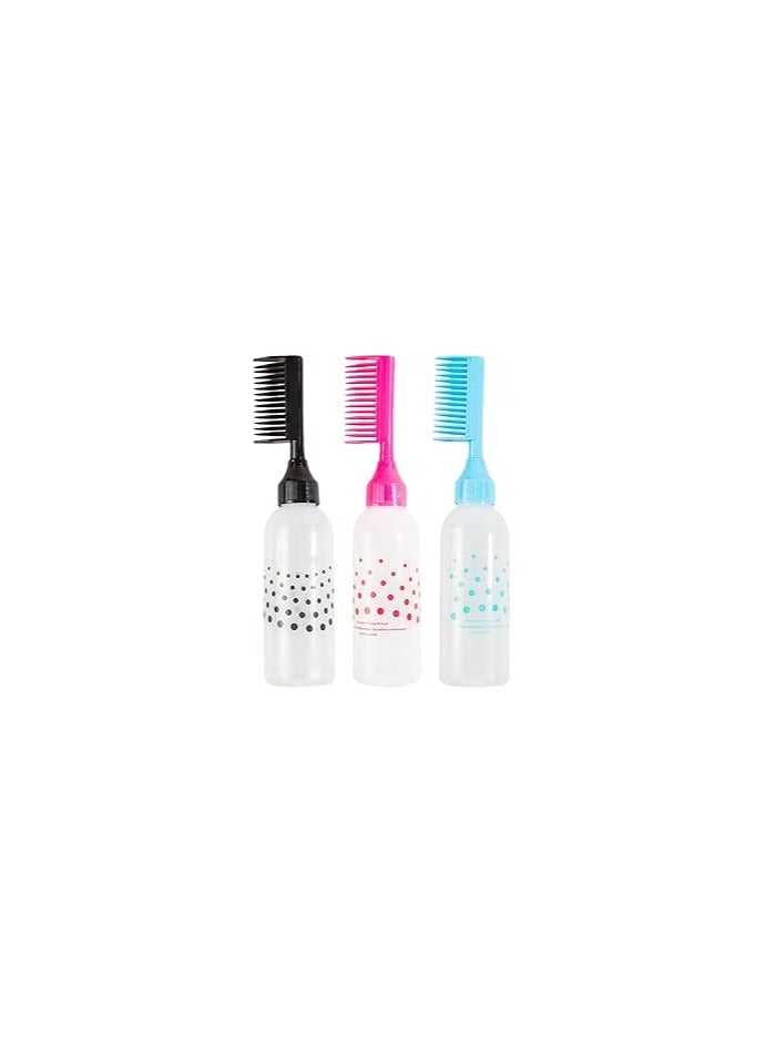 Generic Hair Dye Brush with Bottle – For Mixing and Applying Dye to Hair and Roots – Ideal for Salons – Black Color - Image 2