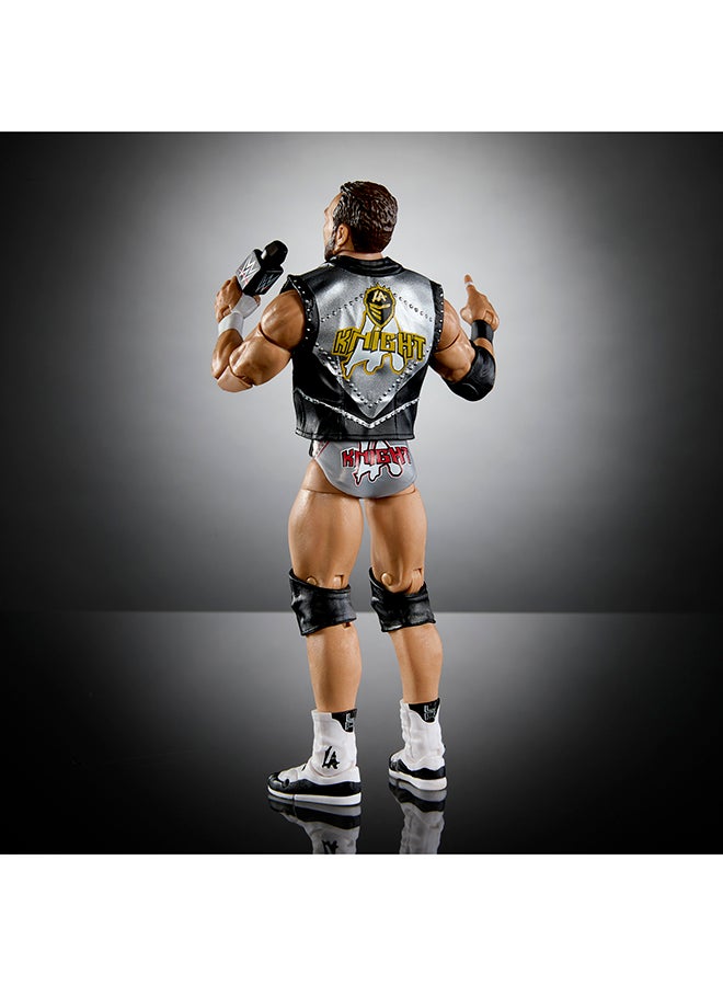 WWE Mattel WWE Ultimate Edition Action Figure & Accessories, 6-inch LA Knight Collectible Set, Swappable Heads & Hands, 30 Articulation Points  - Image 4