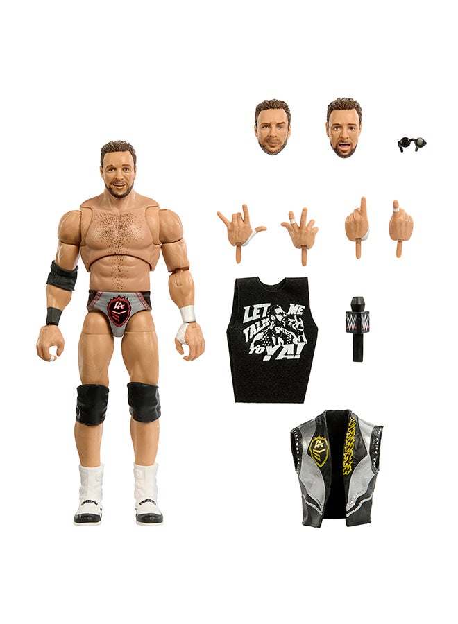 WWE Mattel WWE Ultimate Edition Action Figure & Accessories, 6-inch LA Knight Collectible Set, Swappable Heads & Hands, 30 Articulation Points  - Image 1