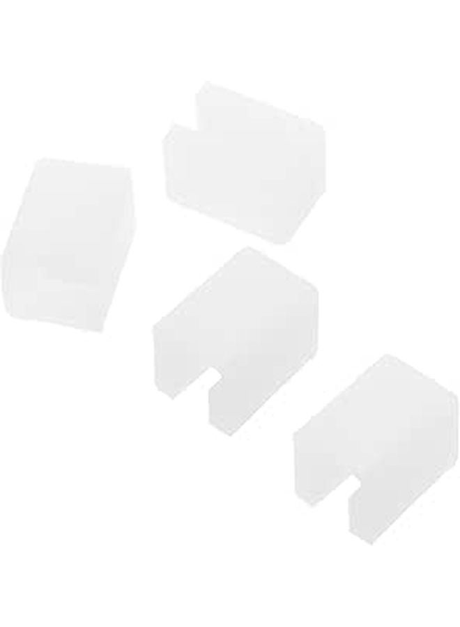 4Pcs Clear Silicone Corner Guards For Furniture Drawers And Cabinets Protection - Image 1