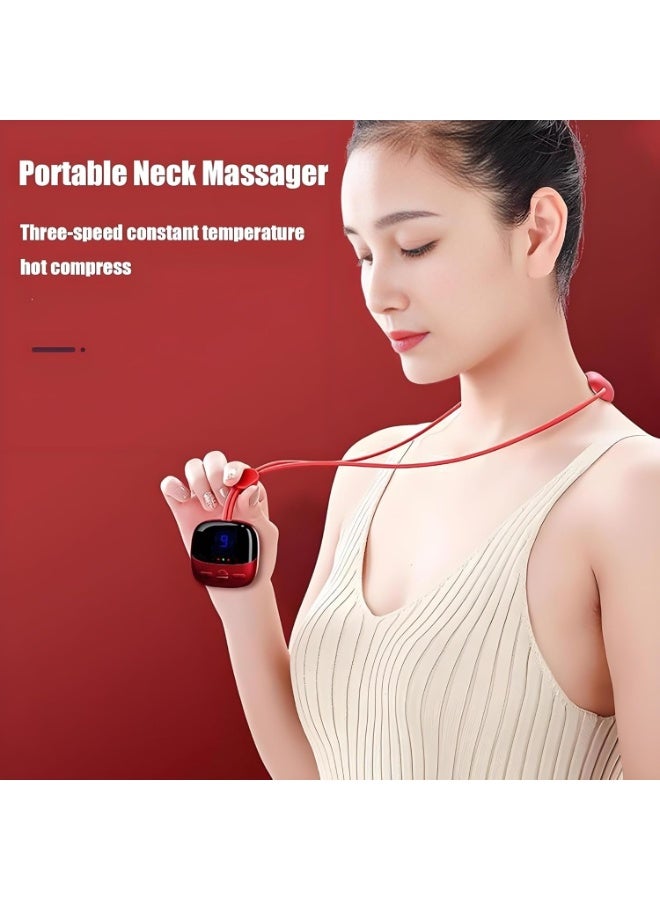 Arabest Comfort Massager, 2025 New Mini Portable Electric Neck and Back Shoulder Massager Device, with Heat for Pain Relief Muscle Deep Tissue，Suitable for Home, Travel(Black) - Image 5