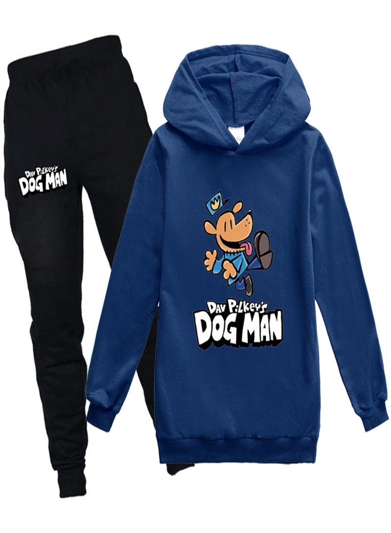DOG MAN Unisex long Sleeve Stylish Top hoodie cotton sweatshirts for Boys Girls Kid Children - Image 1