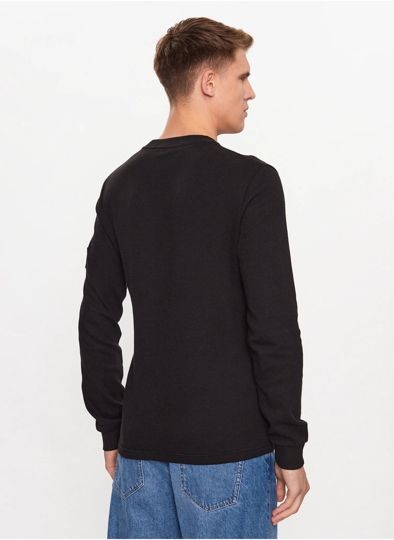Calvin Klein Jeans Long Sleeve Crew Neck T-Shirt  - Image 2