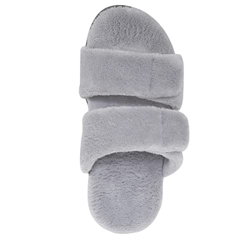 Vionic Women's Indulge Dessie Slipper - Ladies Comfortable Cozy Adjustable House Slippers with Concealed Orthotic Arch Support Vapor 10 Medium - Image 3