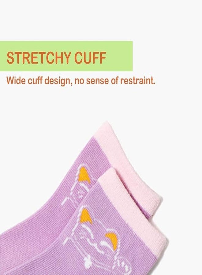 CUTEABLY Non-Slip Cotton Gripper Socks for Kids (12-24 Months, 6) - Image 3