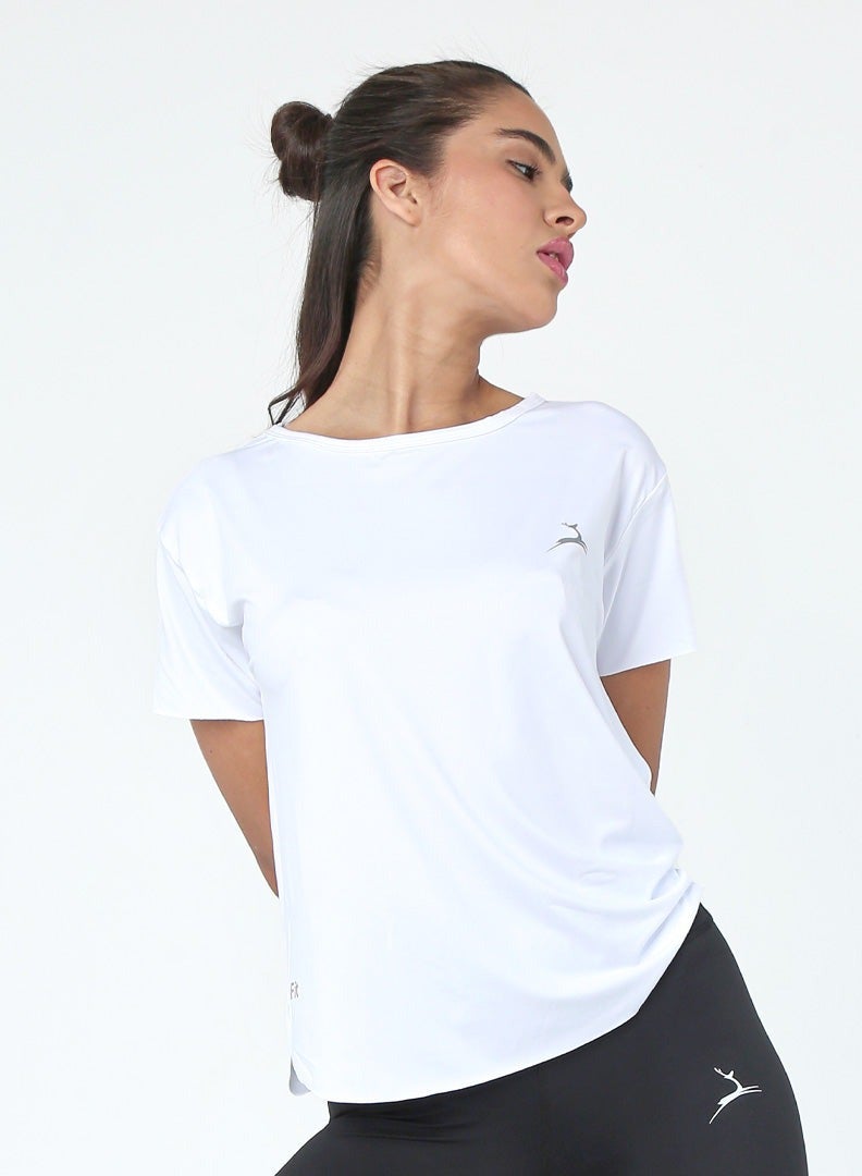 Doe Women Basic Lightweight Workout Casual Short Essentials Sleeved Dry Fit T Shirt - Image 1