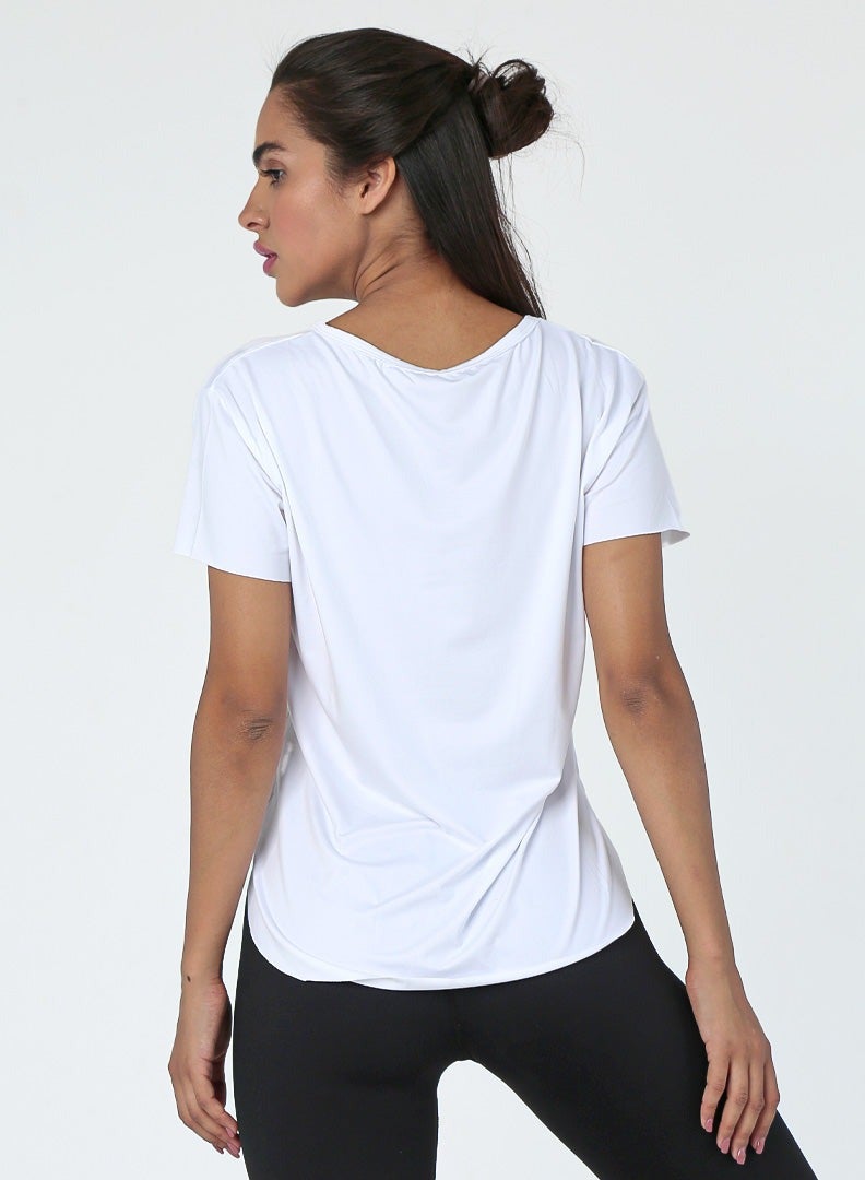 Doe Women Basic Lightweight Workout Casual Short Essentials Sleeved Dry Fit T Shirt - Image 4