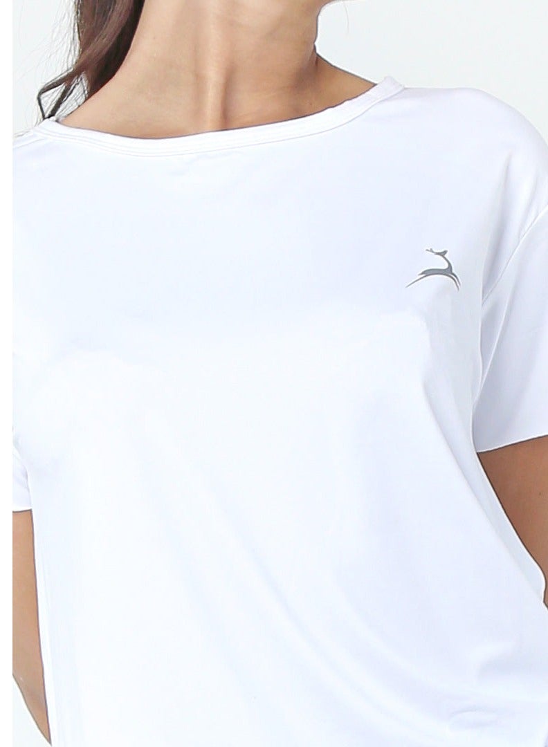 Doe Women Basic Lightweight Workout Casual Short Essentials Sleeved Dry Fit T Shirt - Image 5