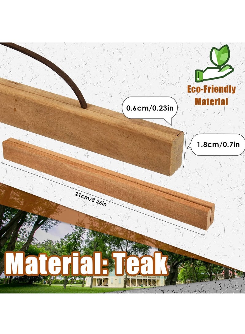 SYOSI Magnetic Poster Hanger 2 Pack A4 Poster Frame Hangers Light Wood Wooden Poster Frame Hanging Kit Walls Hanging Scroll Artwork (11x7.8in) - Image 4