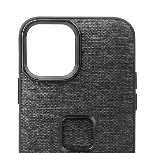 Peak Design Mobile Everyday Phone Case for iPhone 13 Pro, Charcoal, Slim Profile, Drop Protection, Weatherproof Fabric Shell, SlimLink Connects to Peak Design Mobile Mounts & Gear - Image 2