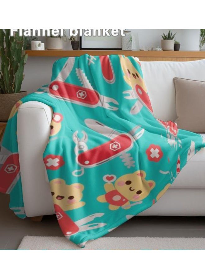 general Flannel thin blanket (warm and comfortable, suitable for sleep, gaming, dust removal and sandproof) 150cm*200cm - 699 - Image 4