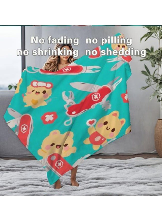 general Flannel thin blanket (warm and comfortable, suitable for sleep, gaming, dust removal and sandproof) 150cm*200cm - 699 - Image 1