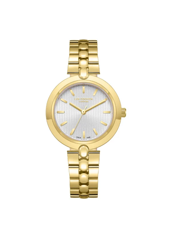 Lee Cooper Lee Cooper LC08057.130 Women's Analog Display Watch & Metal Strap Gold