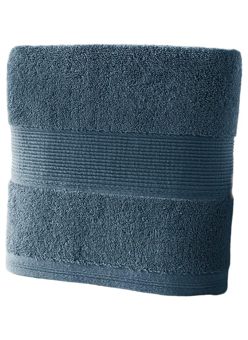 QBED Hotel Bath Towels 100% Egyptian Cotton 70 * 140cm 1 Piece (Petroleum)  - Image 1
