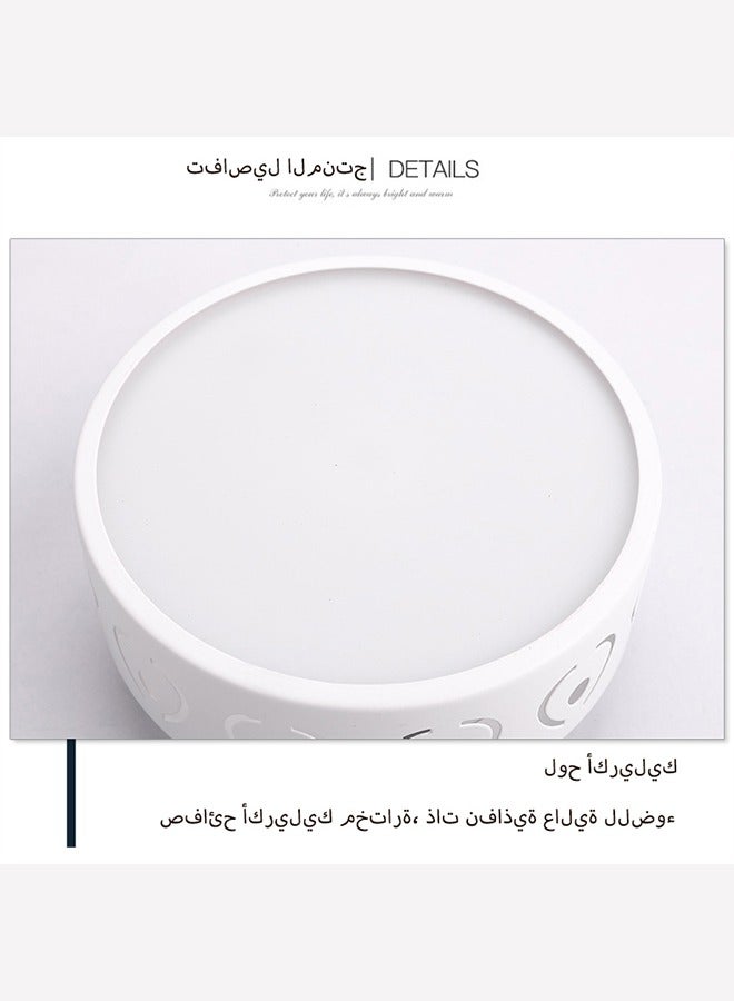 يزما العالمية إضاءة سقف LED كبيرة، مصابيح سقف حديثة للتركيب السطحي، تركيبات إضاءة سقف دائرية للممرات للمطبخ وغرفة النوم والمكتب والحمام والدرج والممر - Image 4