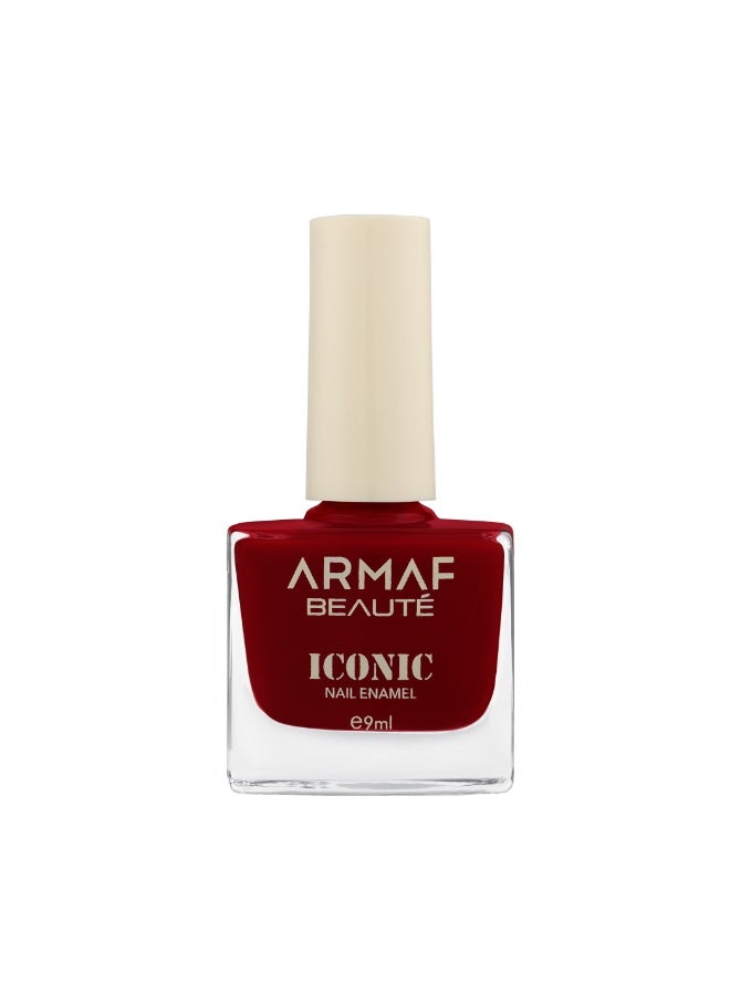 Armaf Beaute Iconic Nail Enamel 046 Desert Plum, 9ml | High Shine Nail Polish | Chip-Resistant Formula | Smooth Gloss Finish | Long-Lasting & Easy Application - Image 1