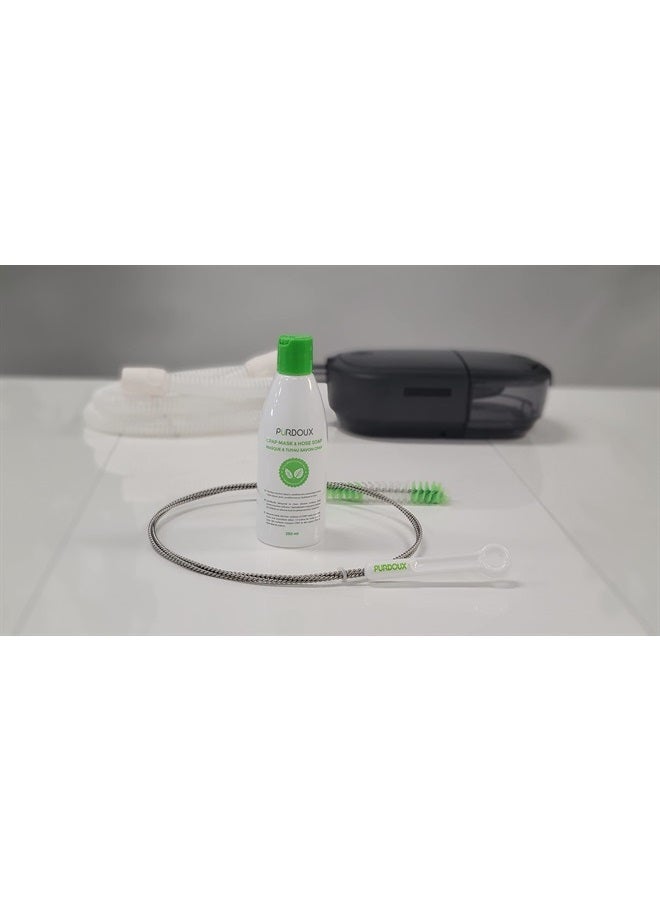 Purdoux CPAP Cleaning Soap for Hose and Mask (3 Bottle 250mL/8.04 oz pack) (Green Tea and Mint Scent) - Image 3