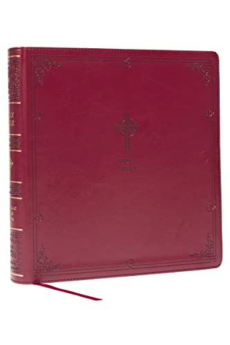 Nabre Xl Catholic Edition Leathersoft Burgundy Comfort Print Holy Bible  - Image 1