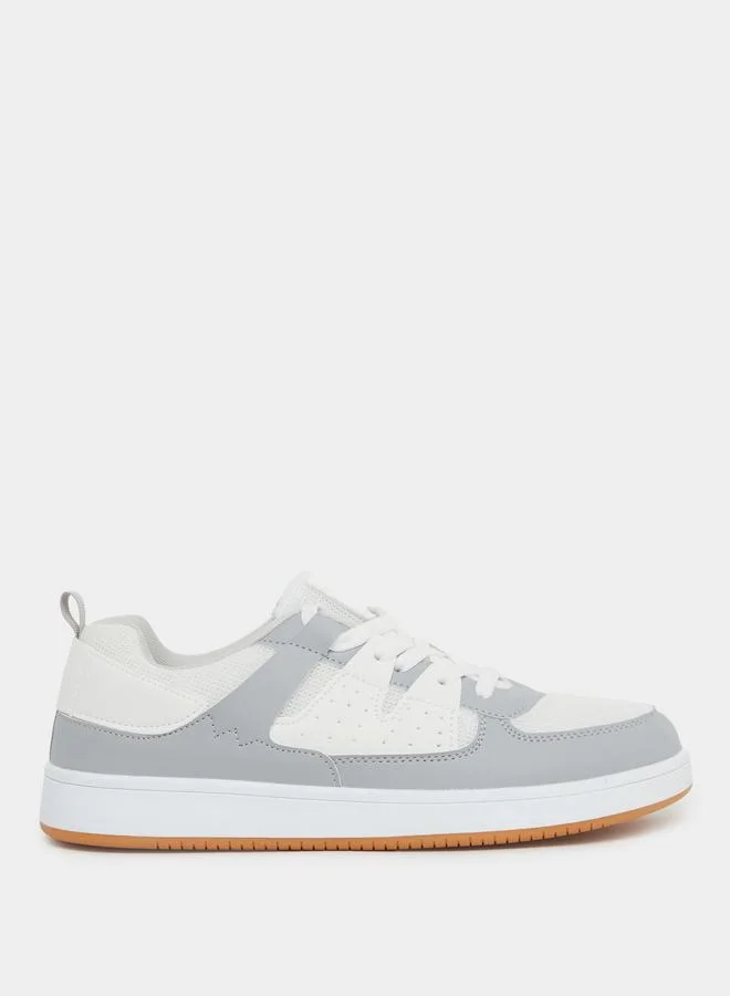 Styli Styli Color Block Lightweight Lace Up Sneakers