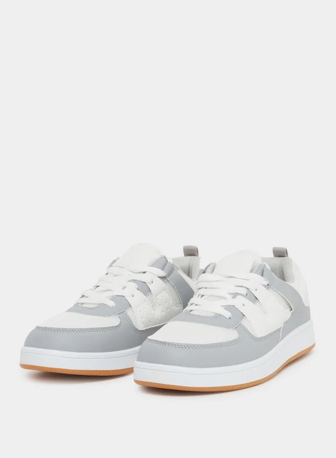 Styli Styli Color Block Lightweight Lace Up Sneakers