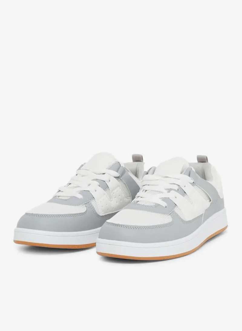 Styli Active Color Block Lightweight Lace Up Sneakers