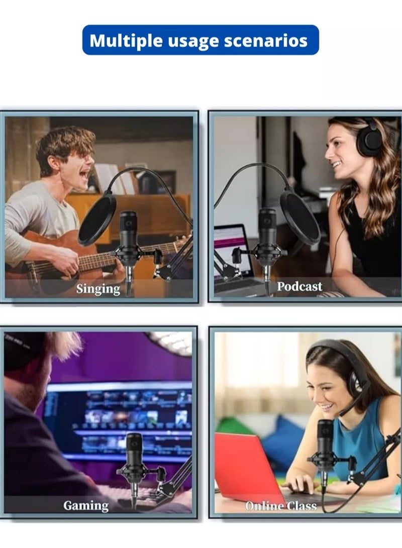 V8 Podcast Live Sound Card, Multiple Sound Effects Voice Changing Mini Sound Mixer Board for Live Streaming Home KTV Singing - Image 3