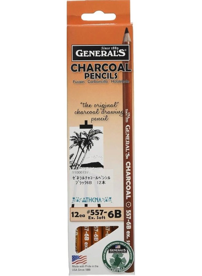 General's Charcoal Pencil 6B Extra Soft - Image 1