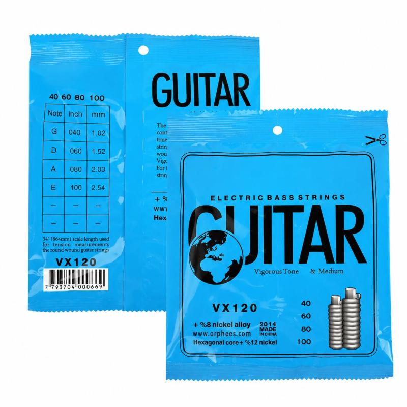 Orphee Electric Bass Strings High-Quality Steel Nickel Alloy Smooth Rust-Proof for Beginner Musician - Easy to Replace Strings for Electric Bass Replacement - Image 4