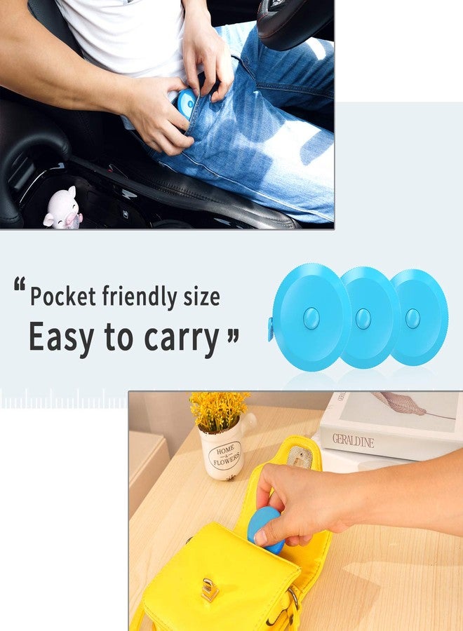 DiCUNO 60-Inch 1.5 Meter Soft and Retractable Tape Body Tailor Sewing Craft Cloth Dieting Measuring Tape (3 Pcs of Sky-Blue) - Image 5