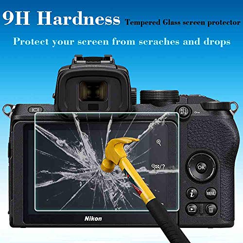 ULBTER Z50 Screen Protector for Nikon Z 50 Z50 Mirrorless Digital Camera & Hot Shoe Cover, 0.3mm 9H Hardness Tempered Glass Saver Anti-Scrach Anti-Fingerprint Anti-Bubble Anti-Dust [2+3Pack] - Image 3