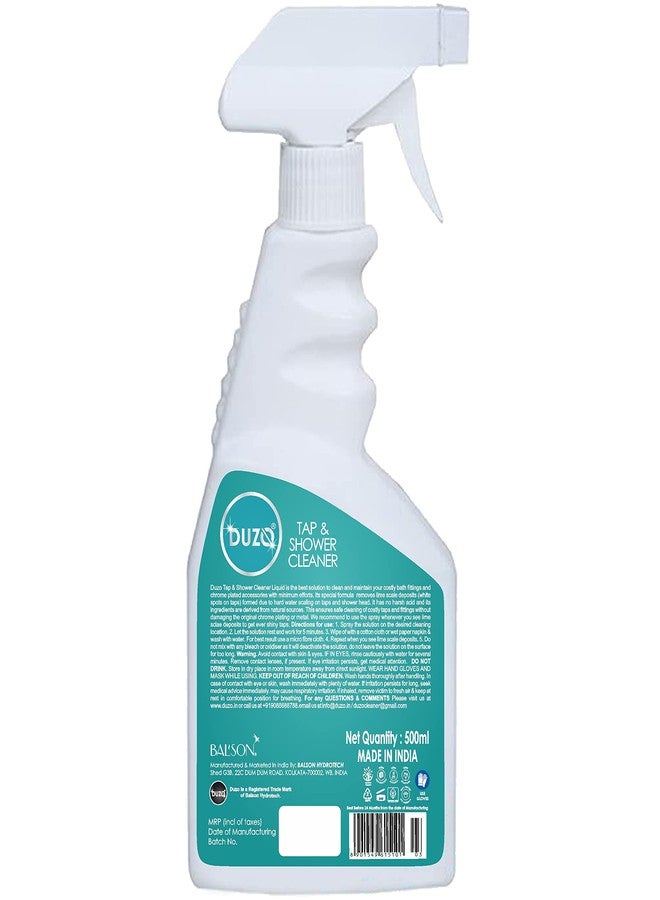 Duzo Tap & Shower Cleaner - Limescale Remover - 500ml Spearmint- Pack of 2 - Image 3