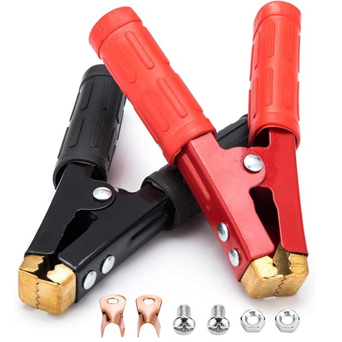800A Heavy Duty Pure Copper Jumper Cables Boost Clamp Car Battery Charger Clamps 2 Pcs
