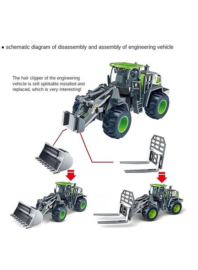 عام مجموعة أدوات حفارة غير قابلة للكسر من 4 قطع: حفارة، جرافة، طبل، لعبة حفارة للأطفال. مركبات بناء للأطفال من عمر 2 إلى 5 سنوات، تعمل بنظام الاحتكاك، مناسبة للأطفال في سن 5 سنوات - Image 4