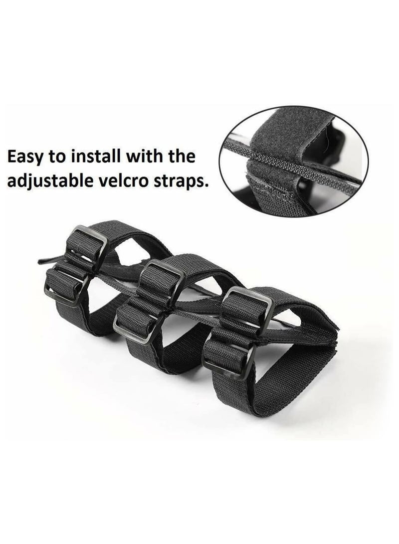 VIUAUAX Adjustable Roll Bar Fire Extinguisher Mount Holder 3 lb for Jeep Wrangler Unlimited CJ YJ LJ TJ JK JKU JL JLU 4XE,(Black)，Car Fire Extinguisher, Adjustable Strap, Racing Fire Extinguisher Sling, Bracket Mounting Strap - Image 3