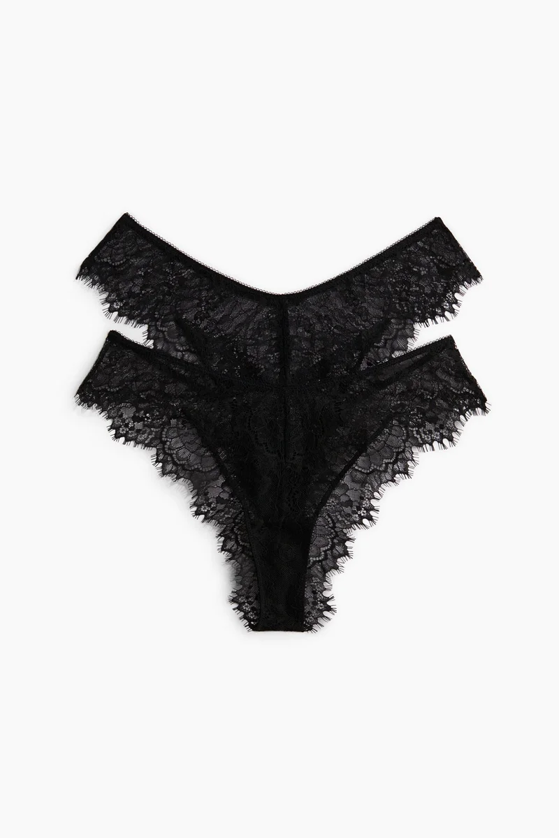 H&M 2-Pack Lace Brazilian Briefs