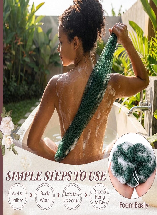 SiliFine 6 Pcs African Net Sponge Authentic Bulk Exfoliating Bath Shower Loofah Sponge Body Scrubber Back Washer for Daily Use, Travel, Gym, or Vacations Portable Bath Accessories, Practical Gifts - Image 5