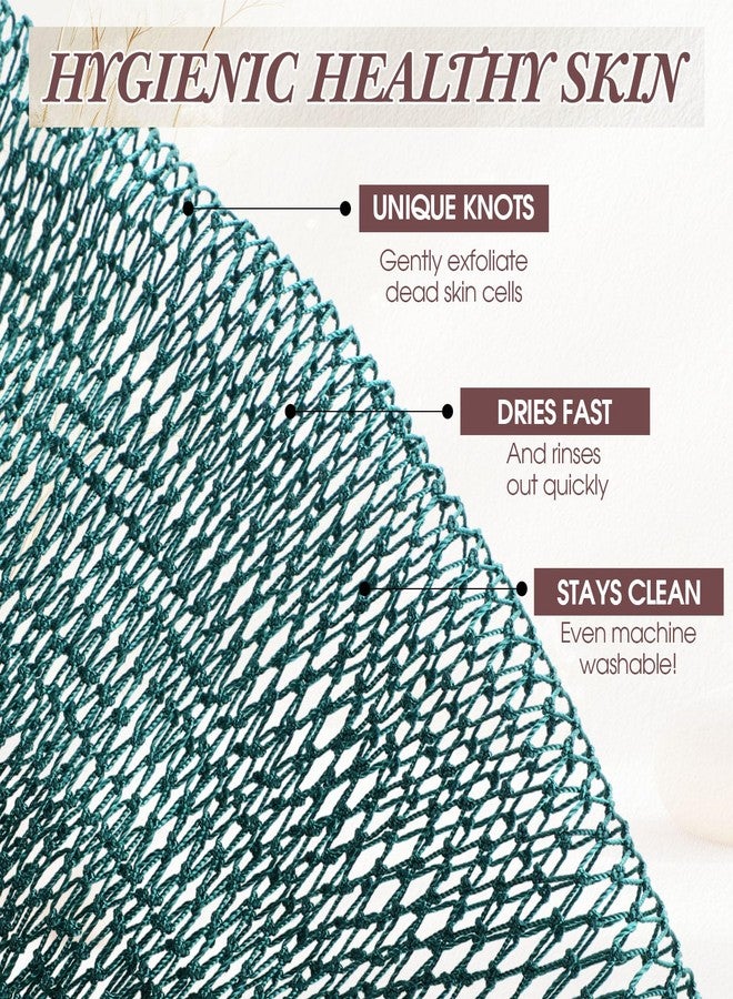 SiliFine 6 Pcs African Net Sponge Authentic Bulk Exfoliating Bath Shower Loofah Sponge Body Scrubber Back Washer for Daily Use, Travel, Gym, or Vacations Portable Bath Accessories, Practical Gifts - Image 3